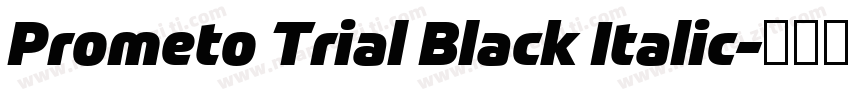 Prometo Trial Black Italic字体转换